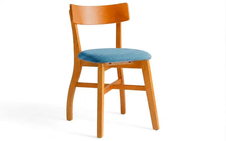 CADEIRA PARA SALA DE JANTAR ESTOFADA BEL JATOBÁ E CAETE AZUL 44X51X79 CM